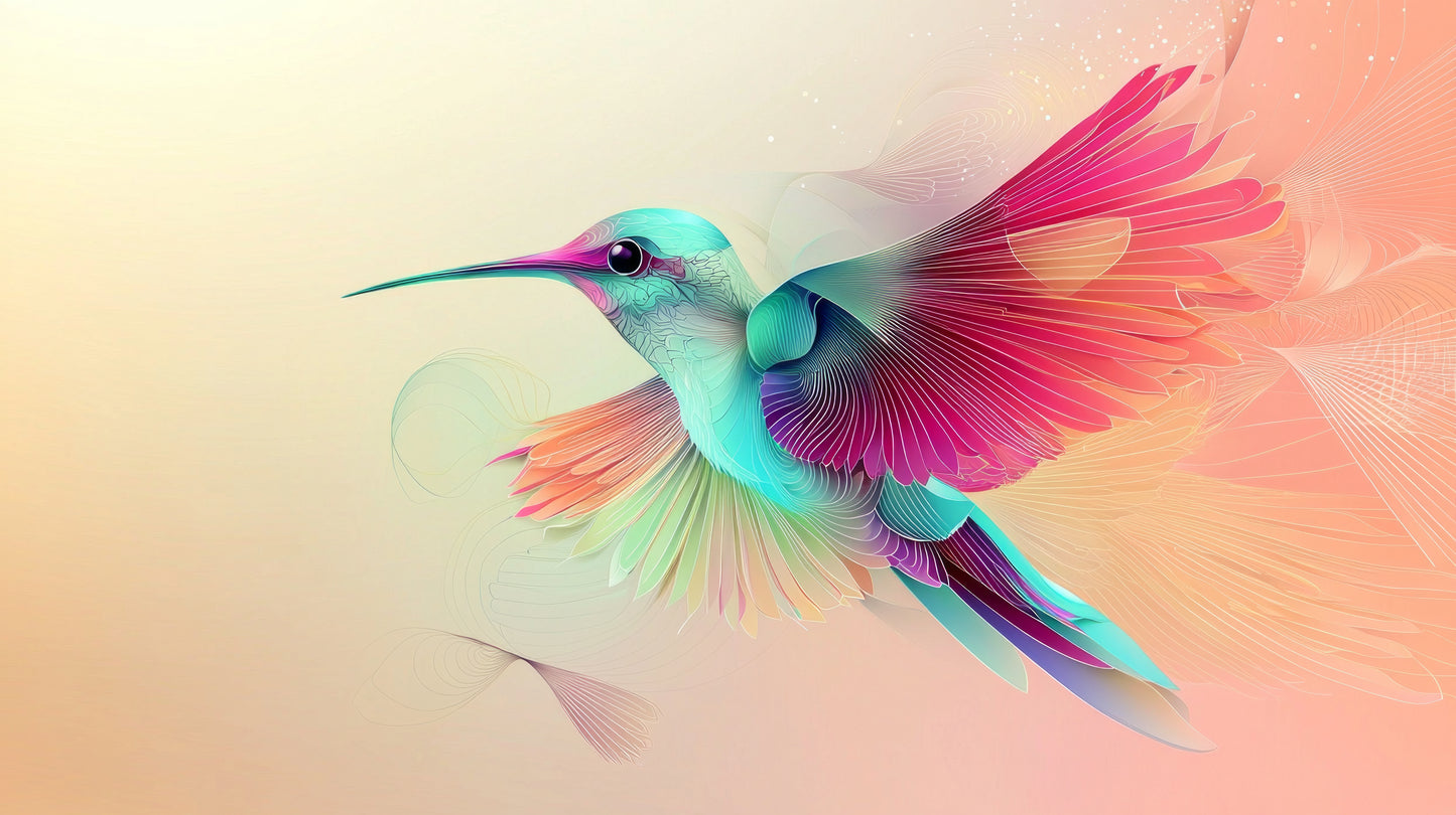 Wings of Light - Tablou Canvas Abstract