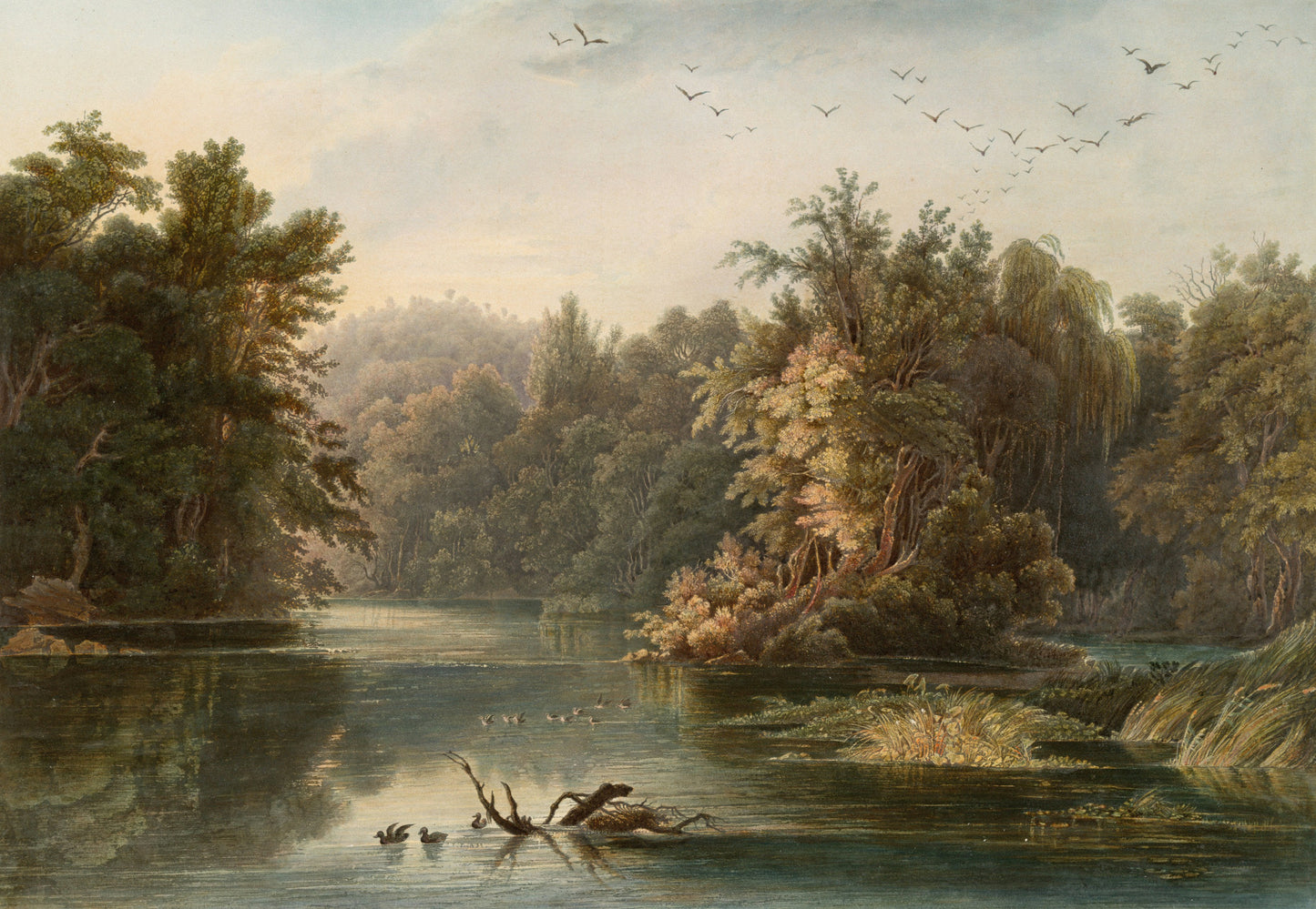 Golden Serenity - Tablou Canvas - WallMood