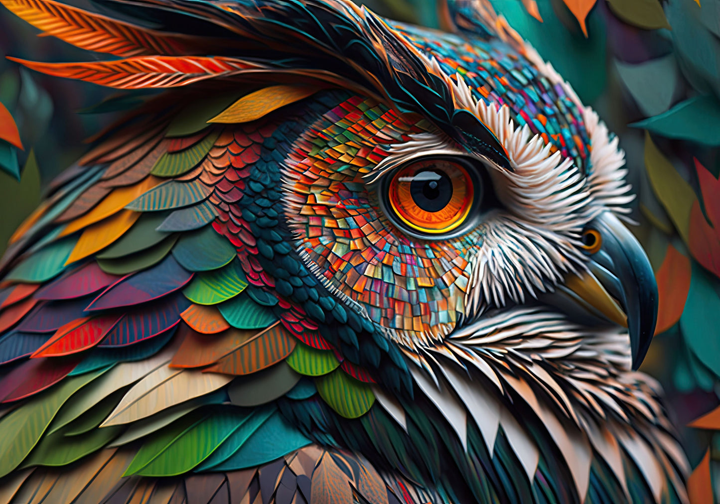 Mystic Owl - Tablou Canvas Premium