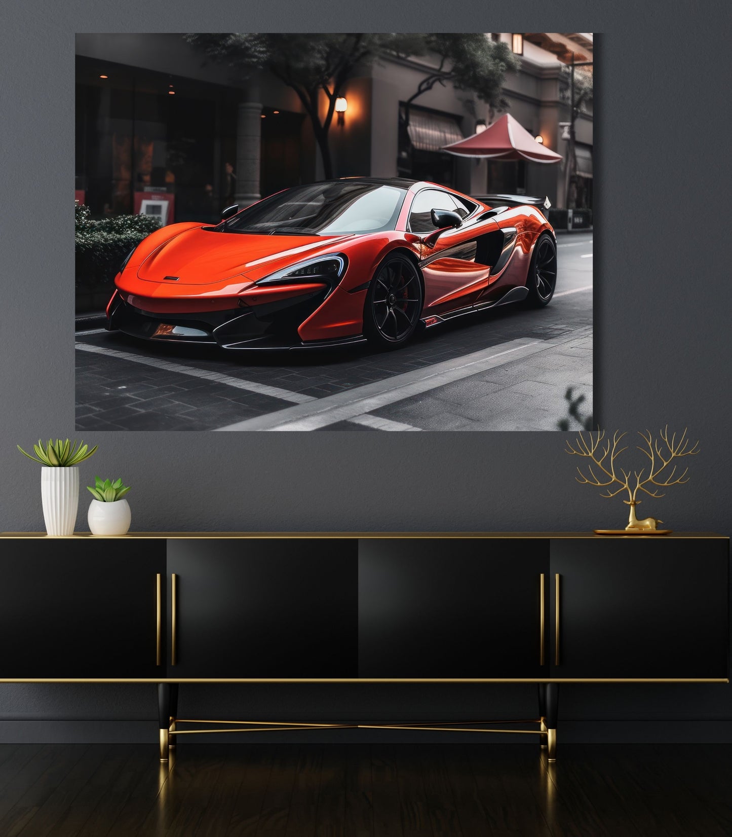 Urban Speed - Tablou Canvas pentru Pasionații Auto