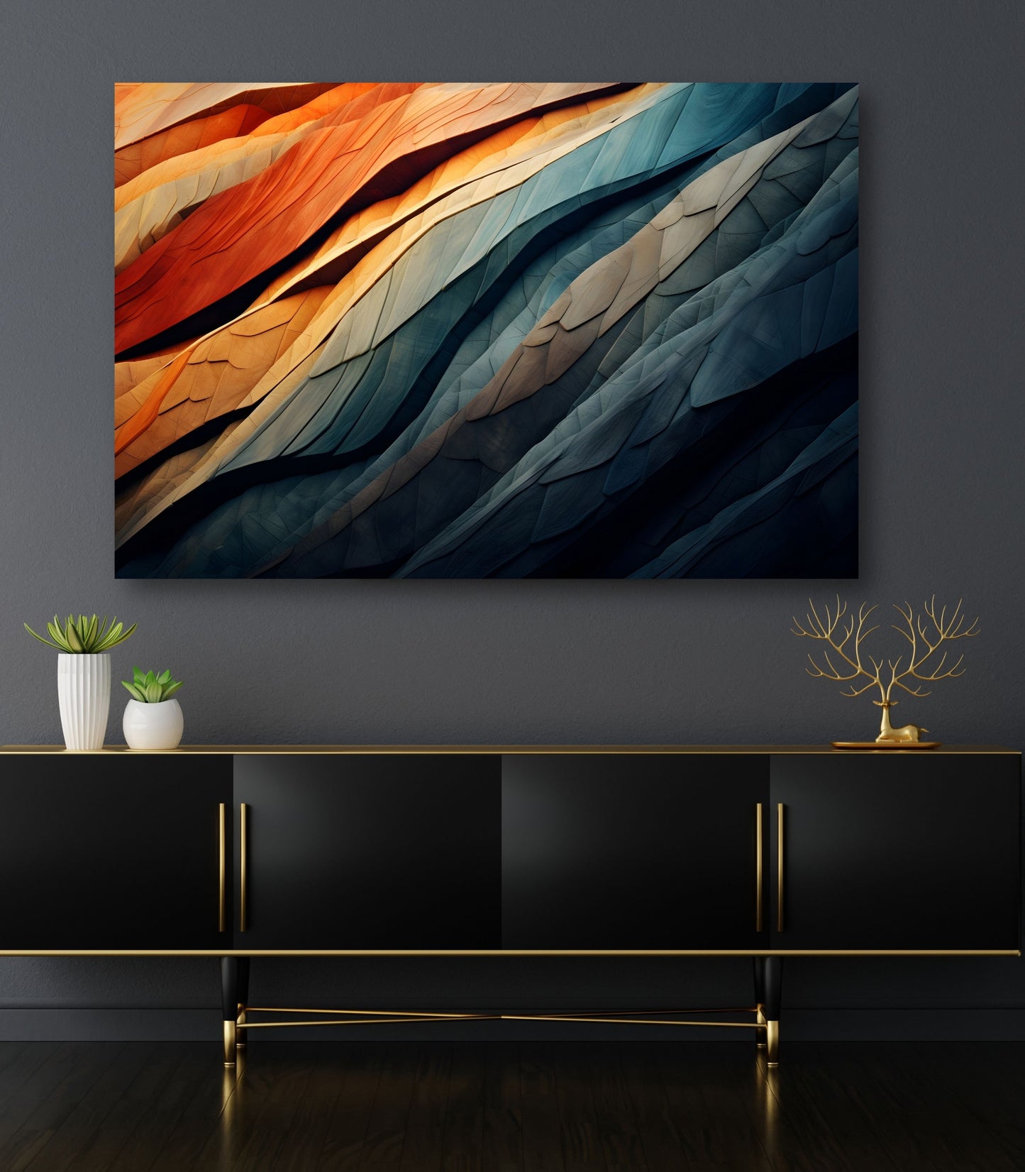 Waves of Creation - Tablou Canvas Abstract