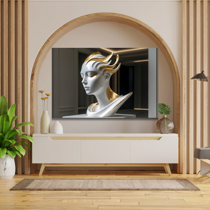 Golden Muse - Tablou Canvas Premium