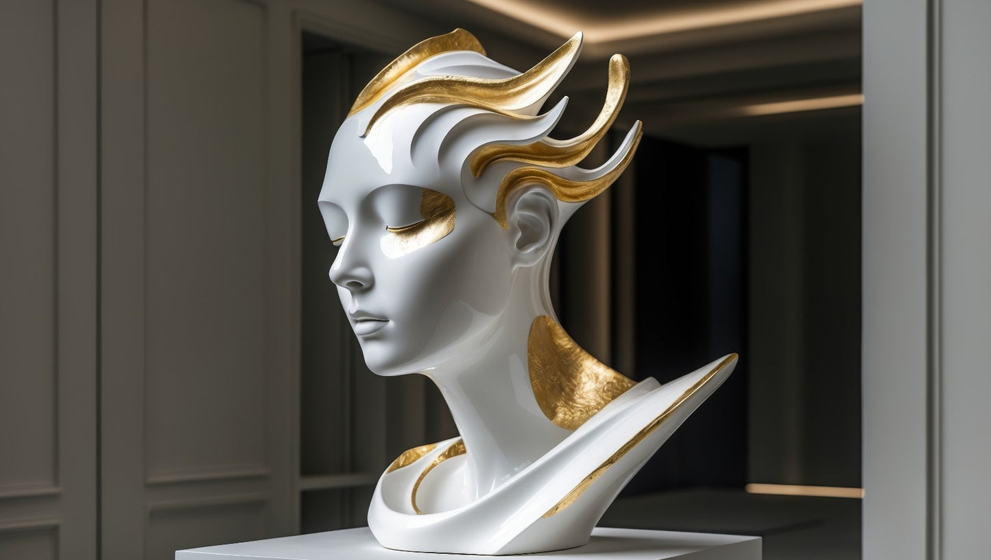 Golden Muse - Tablou Canvas Premium