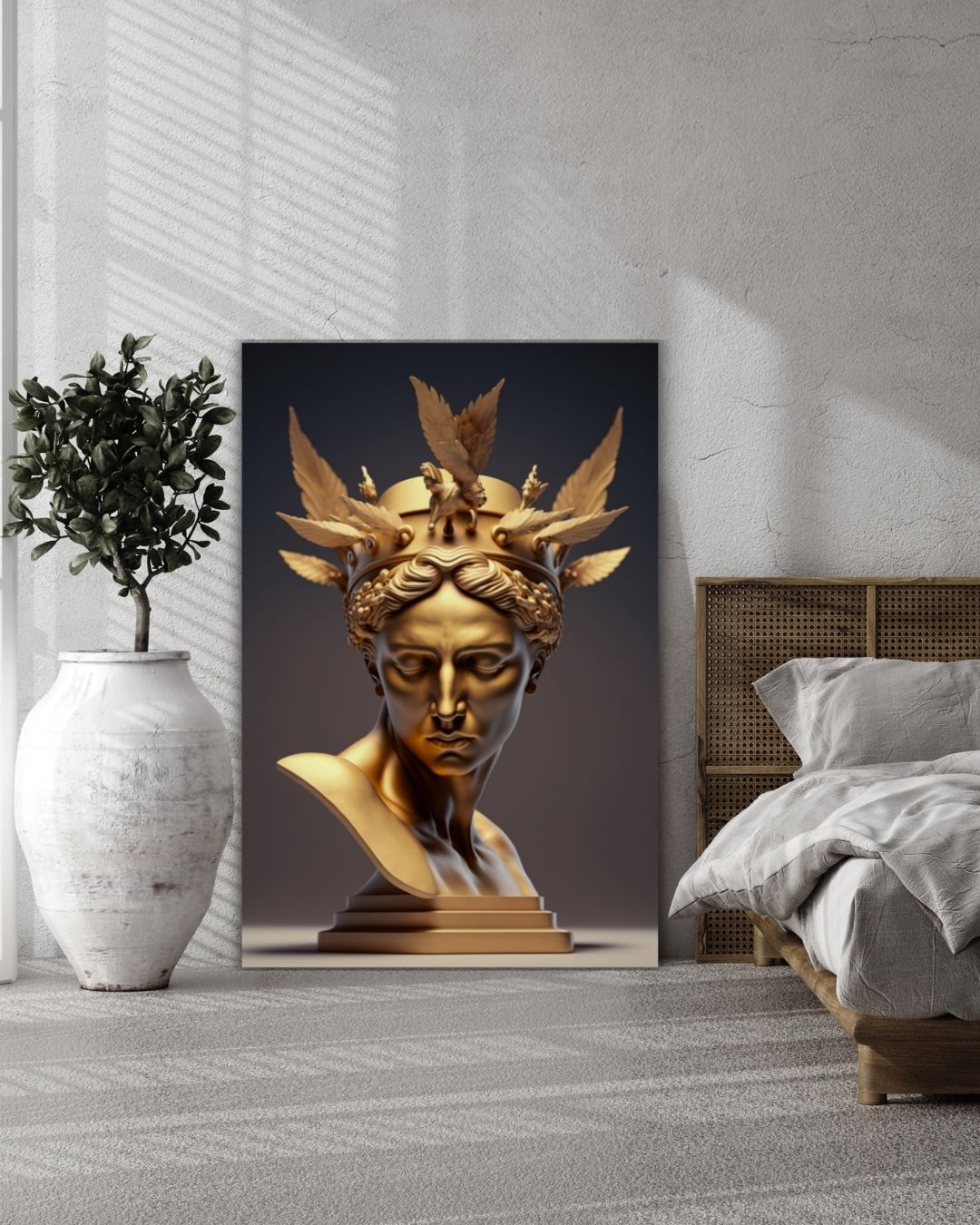 Golden Crown of Divinity - Tablou Canvas Premium