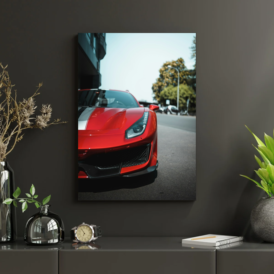 Ferrari Red Legacy - Tablou Canvas - WallMood