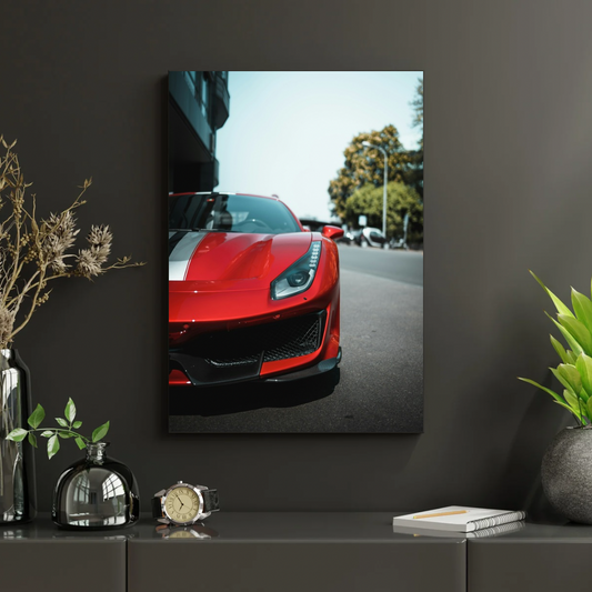 Ferrari Red Legacy - Tablou Canvas - WallMood