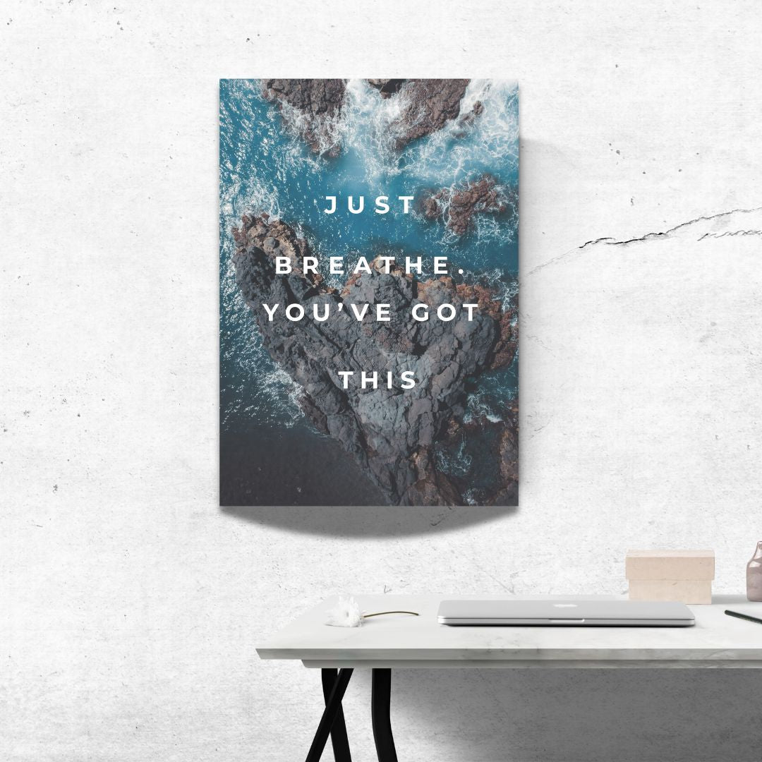 Breathe – Calm in the Chaos Tablou Canvas - WallMood