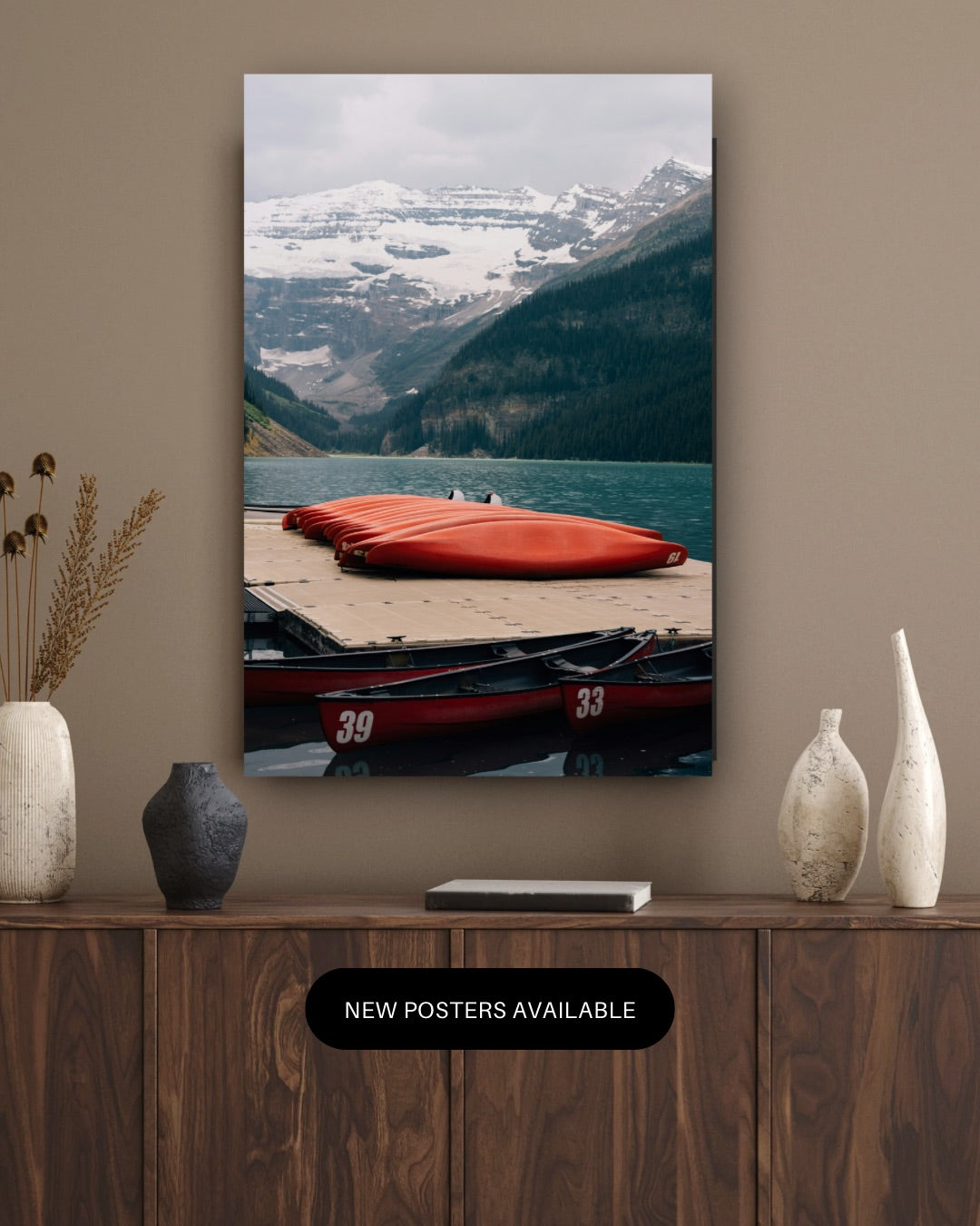 Still Waters, Wild Peaks - Tablou Canvas Premium - WallMood