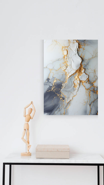 Gold Flow - Tablou Abstract - WallMood