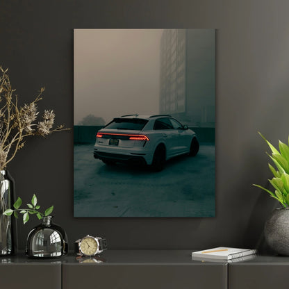 Foggy Drive - Tablou Canvas Audi - WallMood