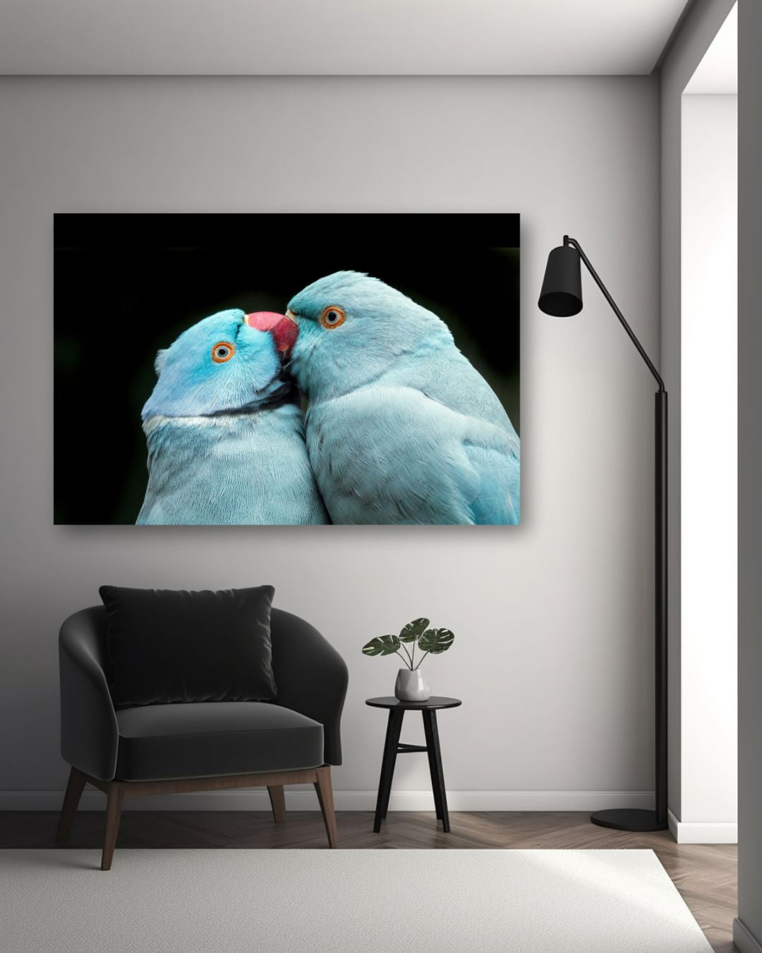 Blue Love - Tablou Canvas Premium - WallMood