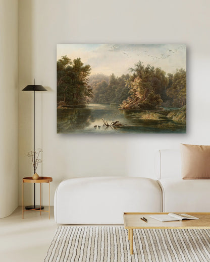 Golden Serenity - Tablou Canvas - WallMood