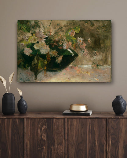 Fading Petals Elegance - Tablou Canvas Premium - WallMood