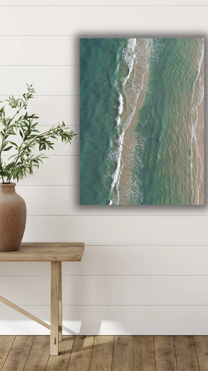Turquoise Waves - Tabou Canvas - WallMood