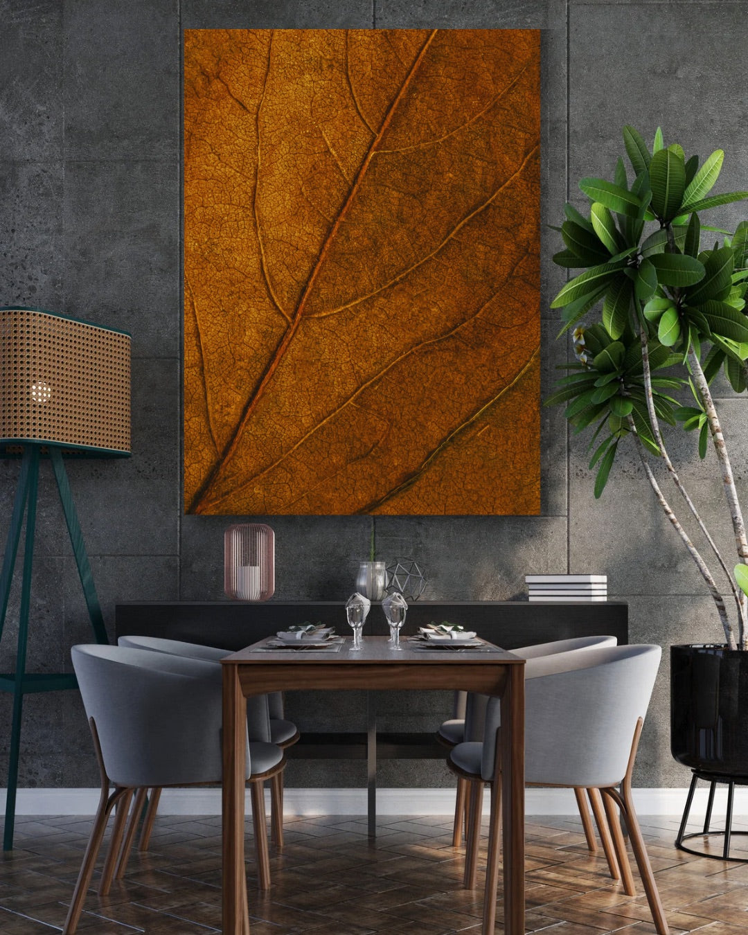 Golden Veins - Tablou Canvas Premium