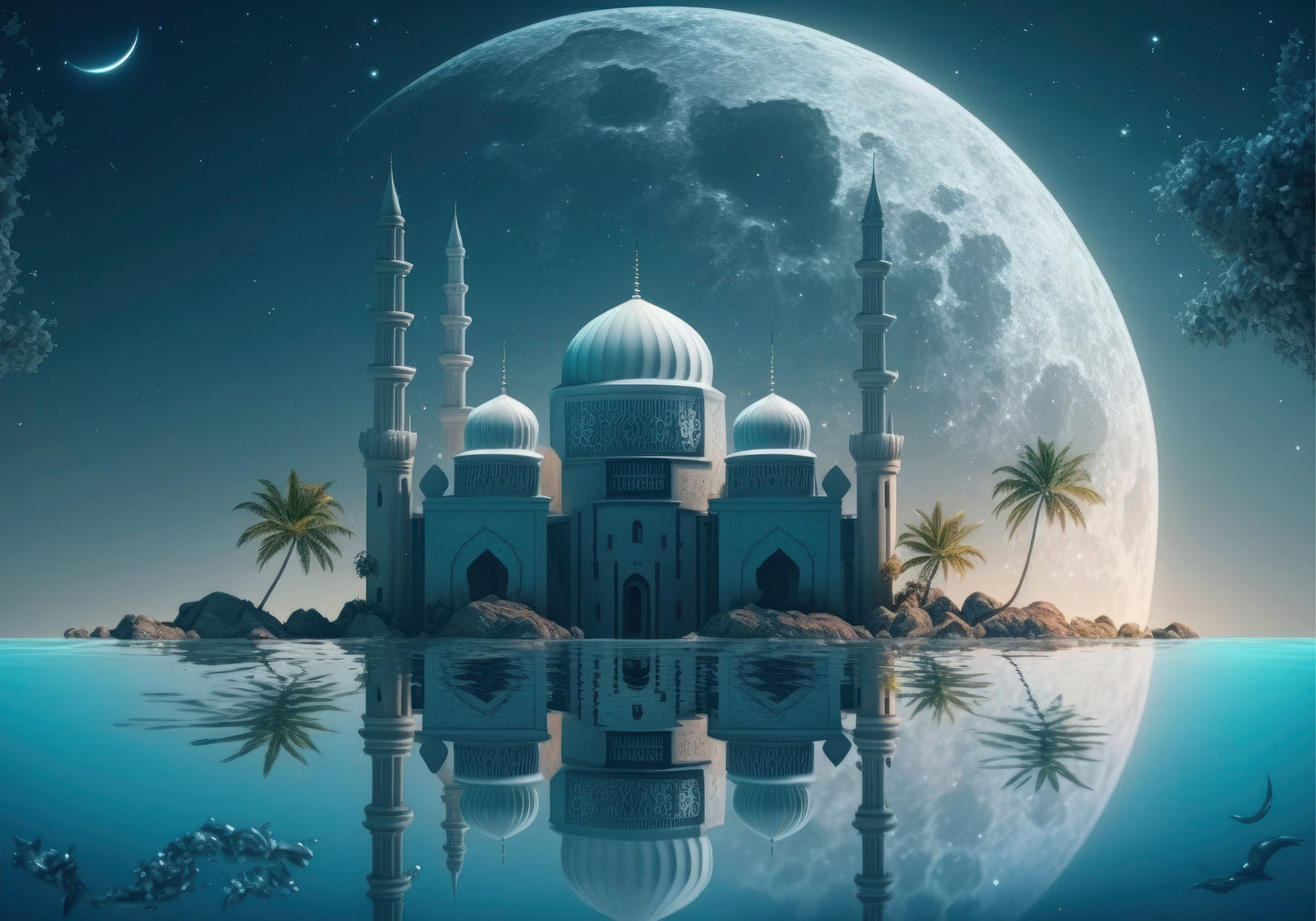 Moonlit Serenity - Tablou Canvas