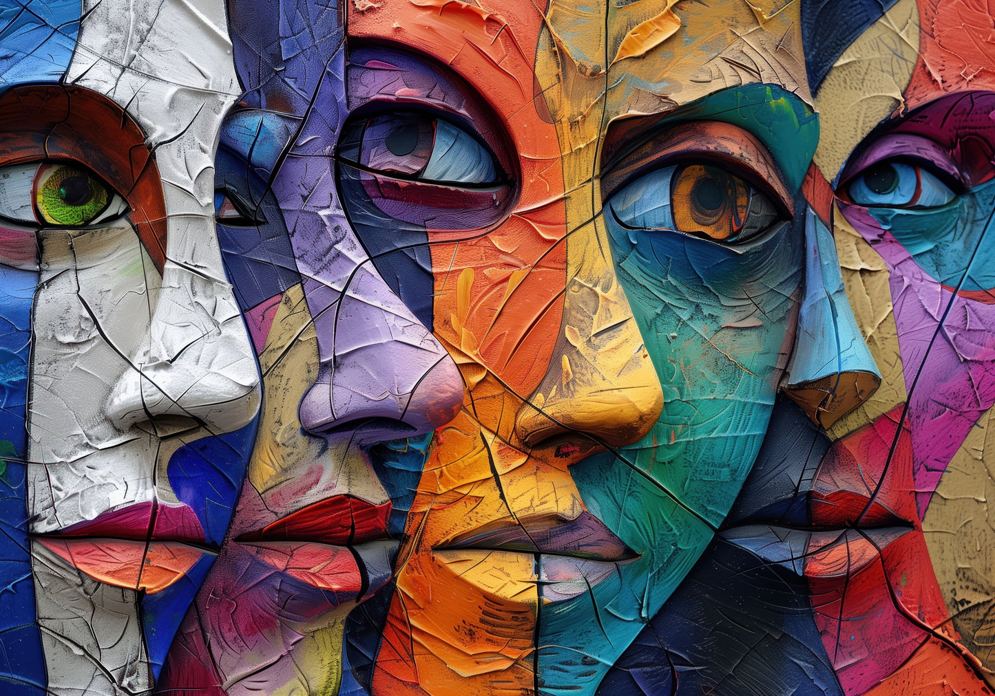 Faces of Emotion - Tablou Canvas Premium