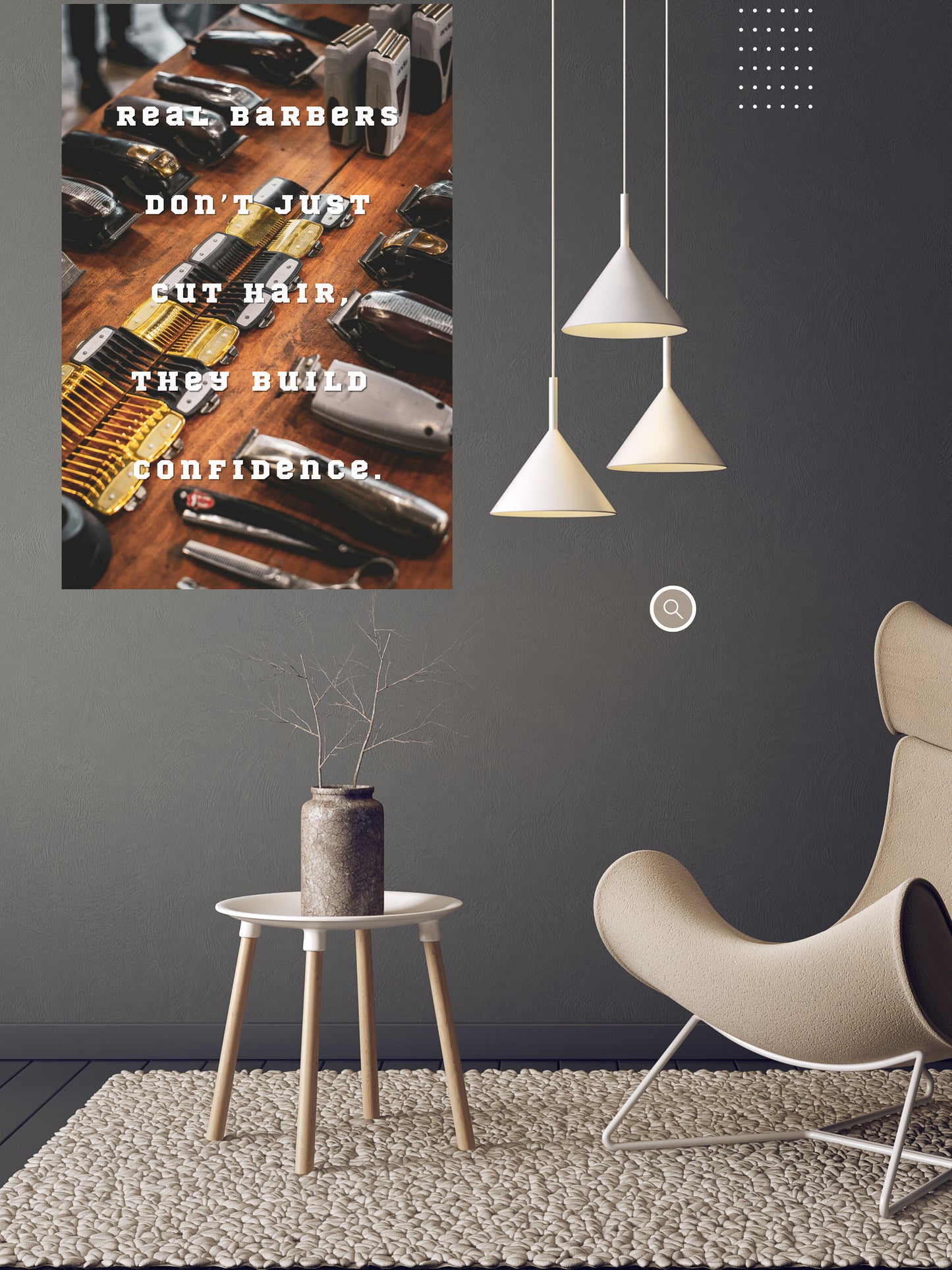 Respect the Craft  - Tablou Canvas Motivațional pentru Frizeri